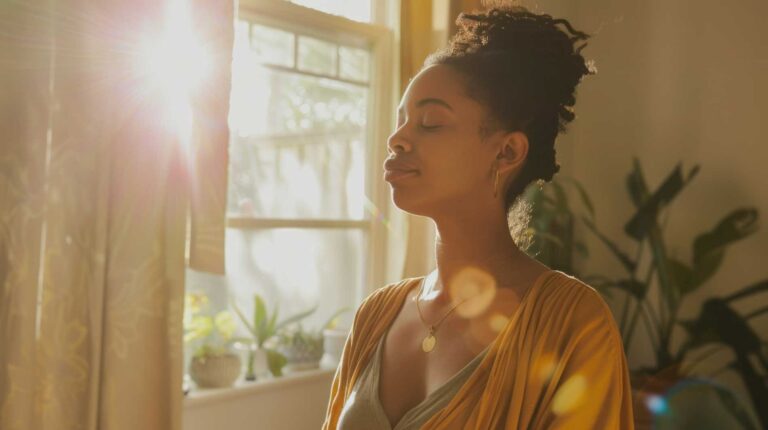 Birth Doula practicing Mindfulness